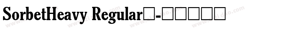 SorbetHeavy Regular下字体转换